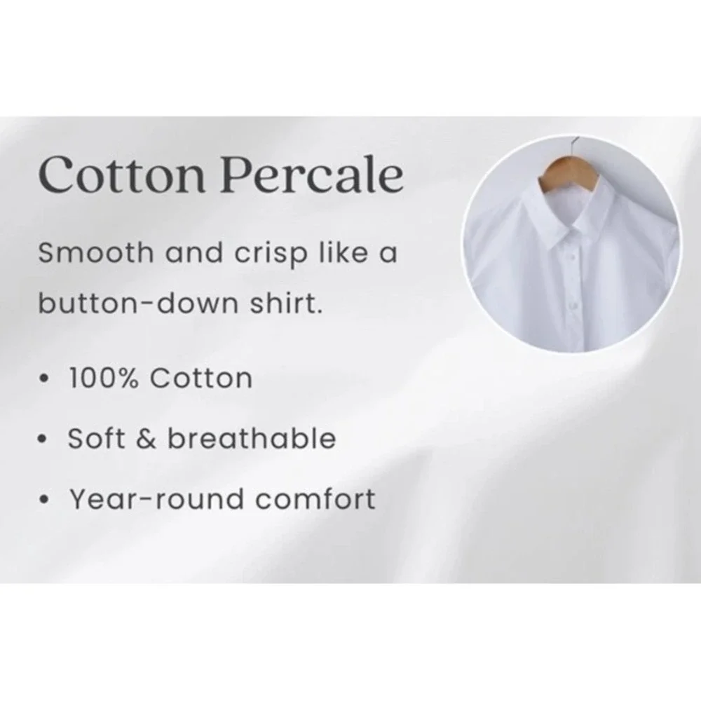The Company Store Queen Flat Sheet Cotton Percale Cocoa Brown 50652A-Q-COCOA